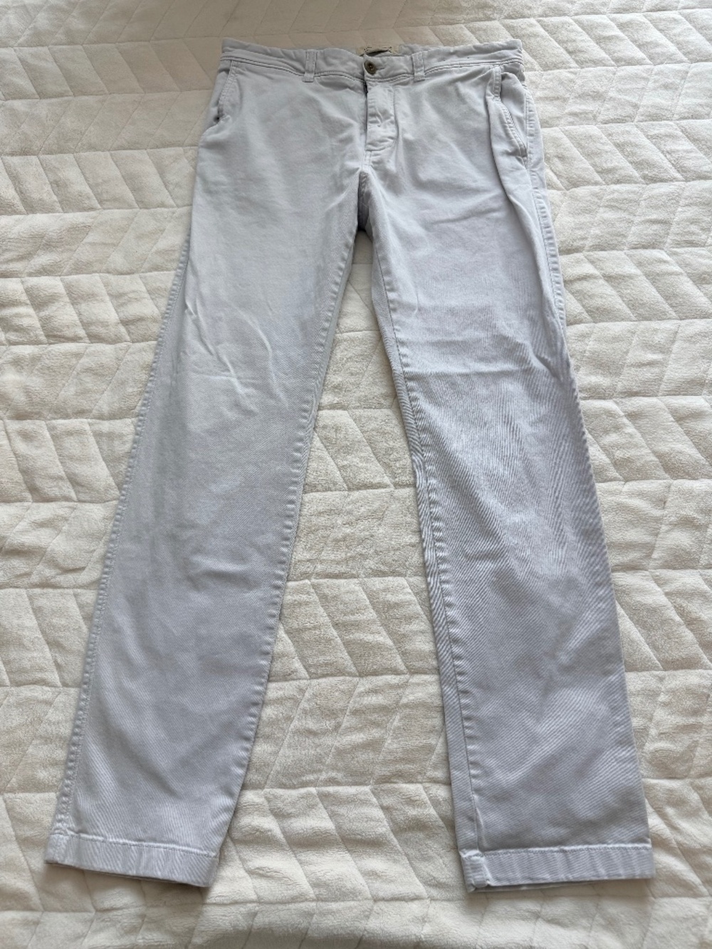 Madewell Slim Chino Pants Light Blue W33 L32 Stretch Men's